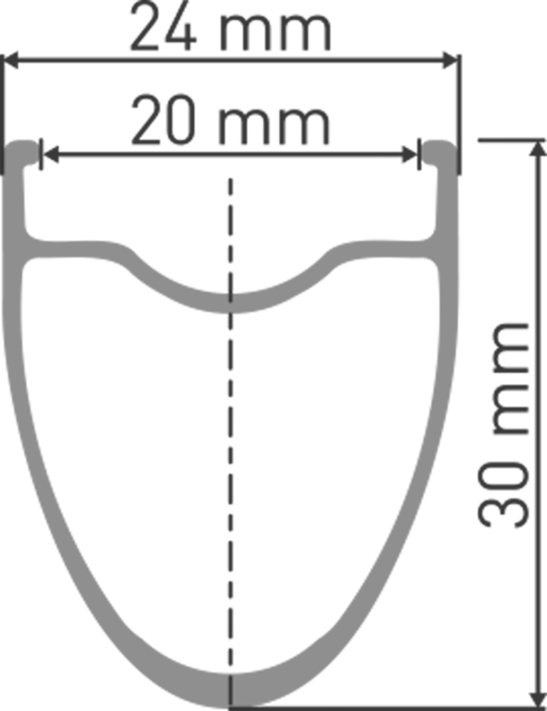 DT Swiss A 1800 SPLINE Laufrad 700C CL 30 100/12mm