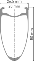 DT Swiss ARC 1100 DICUT Laufrad 700C CL 50 100/12mm