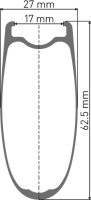 DT Swiss ARC 1100 DICUT Laufrad 700C RB 62 130/5mm HG XDR