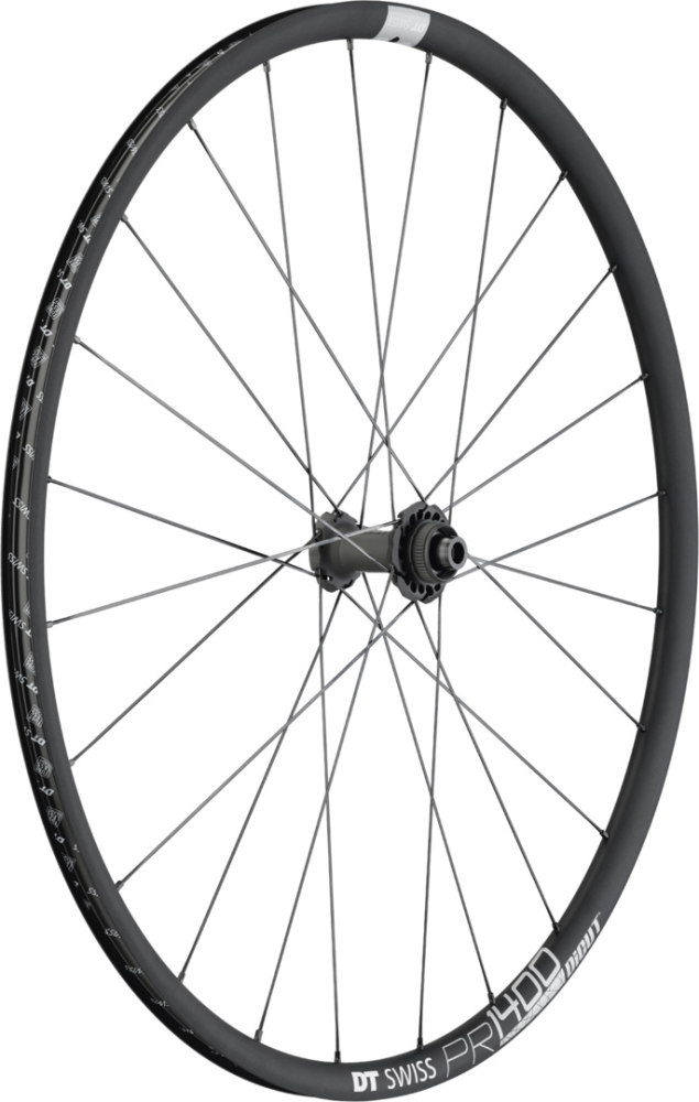 DT Swiss PR 1400 DICUT Laufrad Grap. 700C CL 21 100/12mm