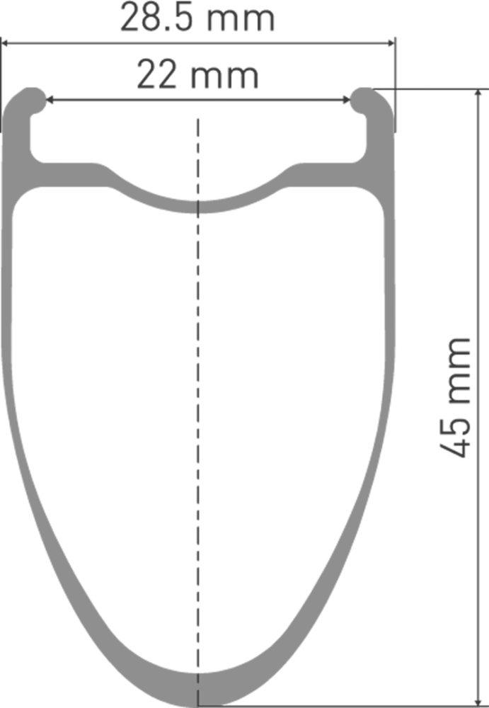 DT Swiss CRC 1400 SPLINE Laufrad 700C CL 45 100/12mm