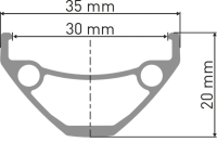 DT Swiss D 1900 CLASSIC Laufrad 26" 110/20mm