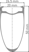 DT Swiss ARC 1600 SPLINE Laufrad 700C CL 50 100/12mm