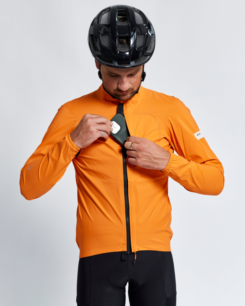 Albion Cycling Men's All Road Pertex® Shield Rain Jacket (Orange)