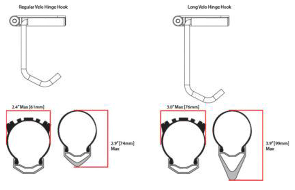 Feedback Sports Velo Hinge langer Haken