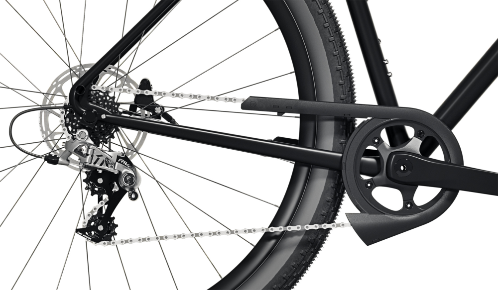 Hebie Kettenschutz Chainglider Open PLUS 34 Zähne schwarz