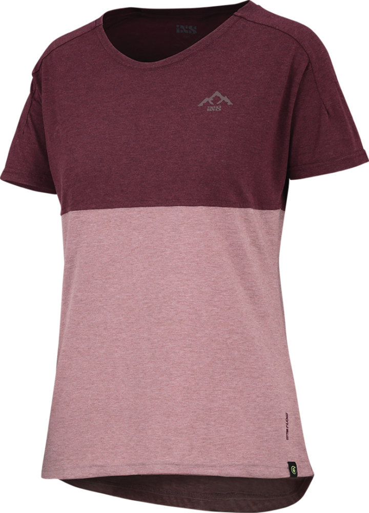 IXS Kids Flow Mountain Tech Tee taupe-raisin KS