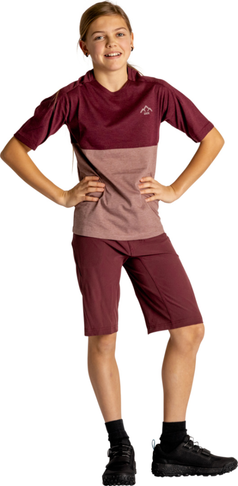 IXS Kids Flow Mountain Tech Tee taupe-raisin KS