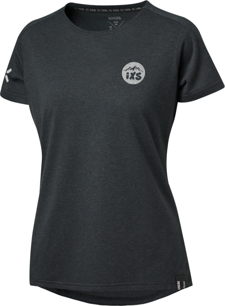 IXS Damen Flow 1.2 Tech Tee schwarz 42