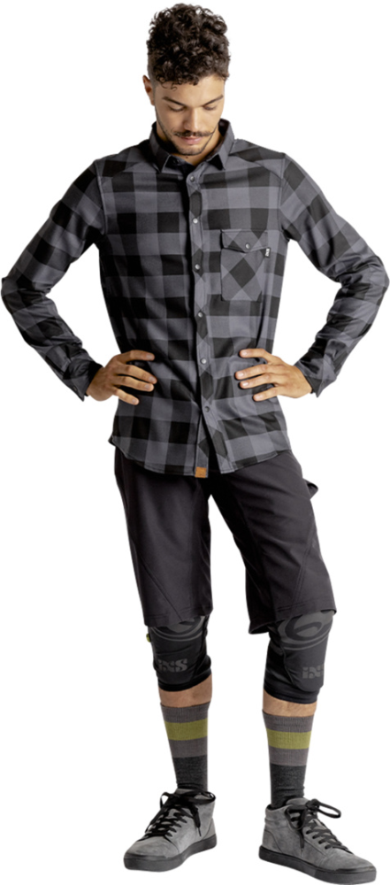 IXS Carve Digger Shirt graphit-schwarz XXL