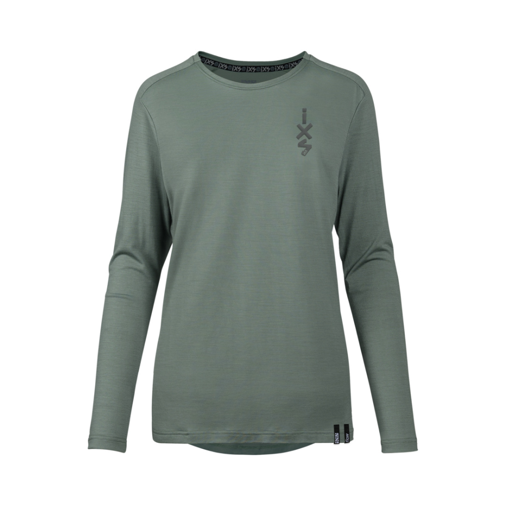 IXS Damen Flow Merino Langarm Jersey sage 38