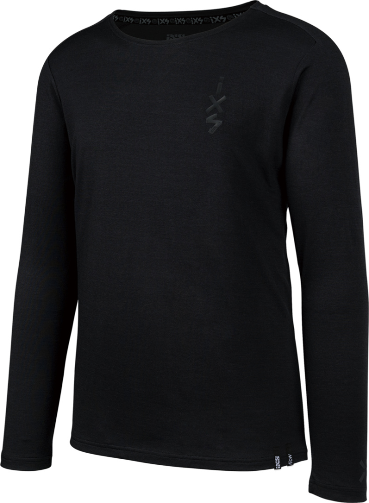 IXS Flow Merino Langarm Jersey schwarz XS