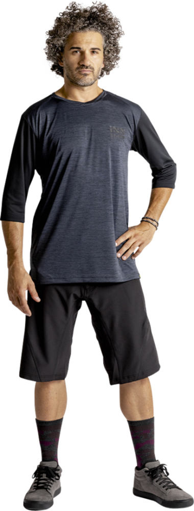 IXS Carve X Jersey schwarz-solid schwarz XL