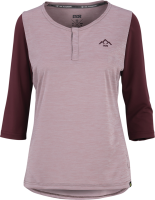 IXS Women's Carve X 3/4 Henley taupe-raisin 40