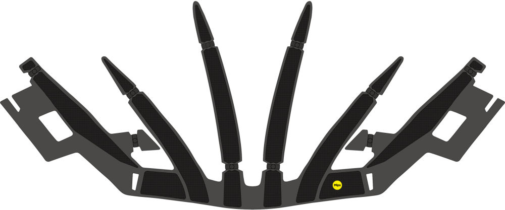 IXS Polsterset MIPS Trail EVO schwarz XLW