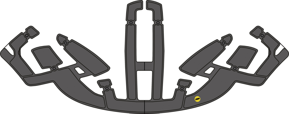 IXS Pad Kit MIPS Trigger AM schwarz SM