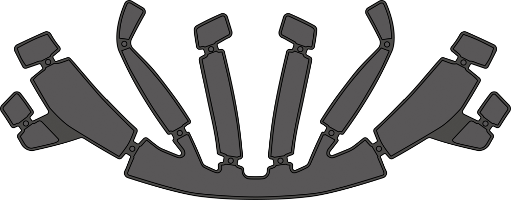 IXS pad kit MIPS Trigger FF schwarz SM