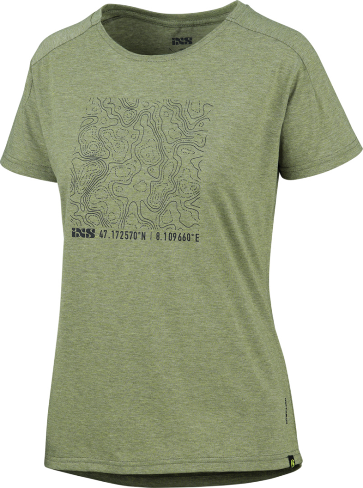 IXS Women' s Flow Contour Tech Tee olive 38