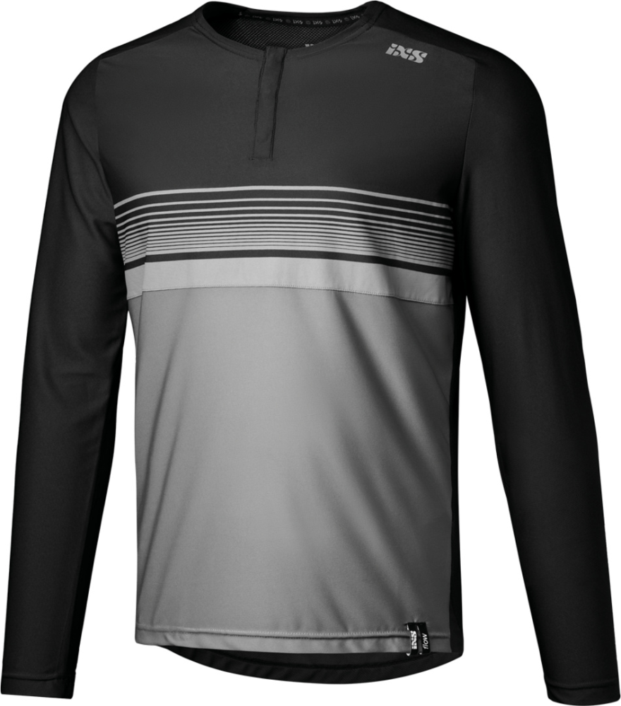IXS Flow Lite 1.0 Henley schwarz-graphit L