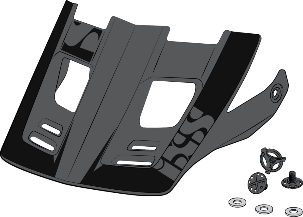 IXS Visier + Pins Xact EVO schwarz SM-LXL