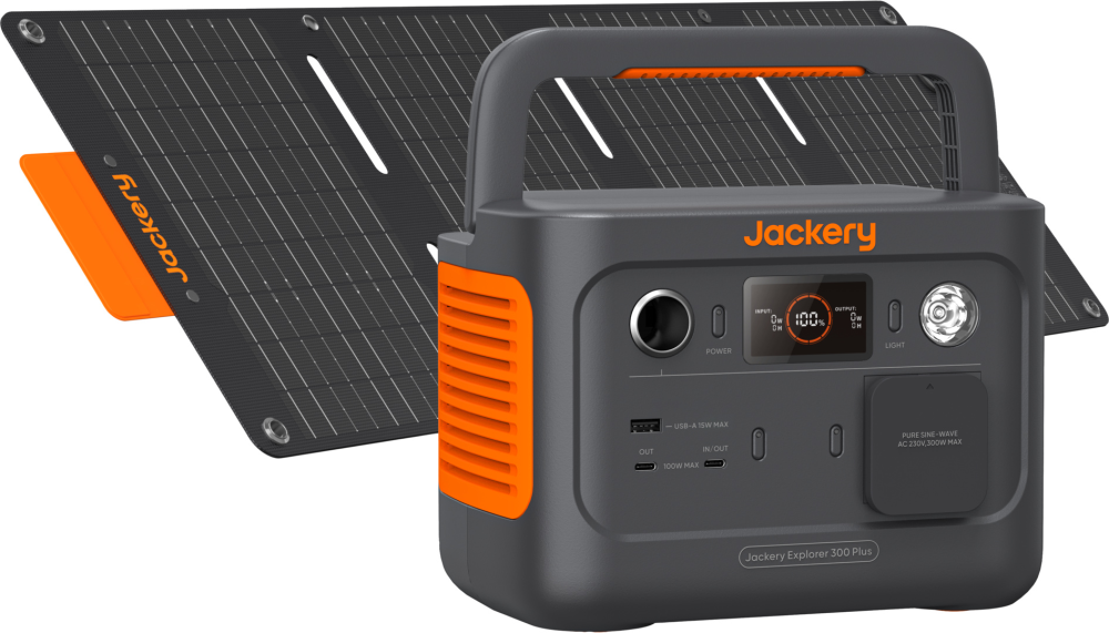 Jackery Solar Generator 300Plus with 40W Mini