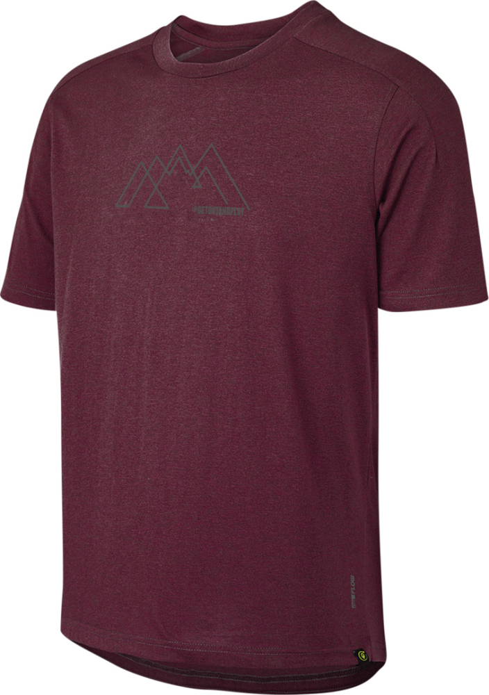 IXS Flow Getoutandplay Tech Tee raisin XS