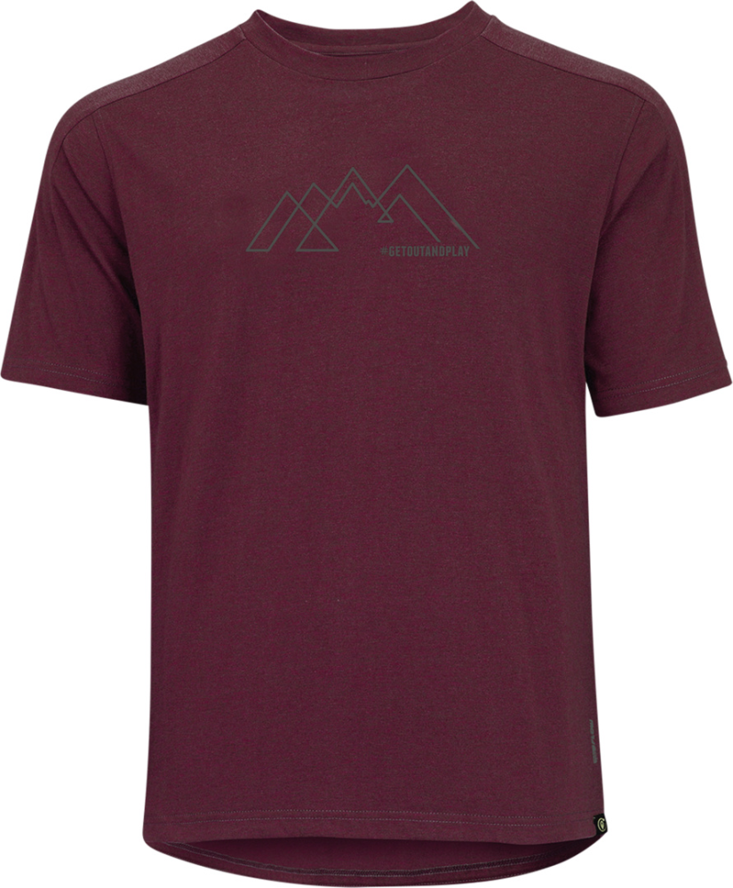 IXS Flow Getoutandplay Tech Tee raisin XS
