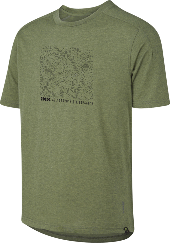 IXS FlowTech Kids Tee (contour) olive KL (Kinder