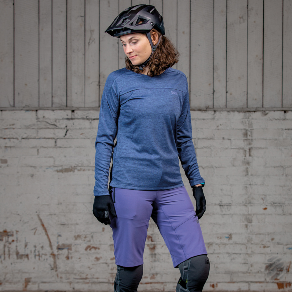 IXS Flow X Women long sleeve jersey grape 42