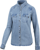IXS Women' s Carve Digger Organic Shirt washed blue 42