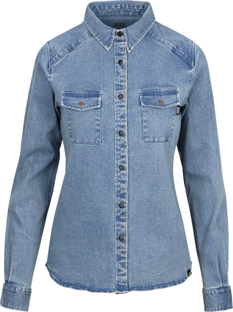 IXS Women' s Carve Digger Organic Shirt washed blue 42