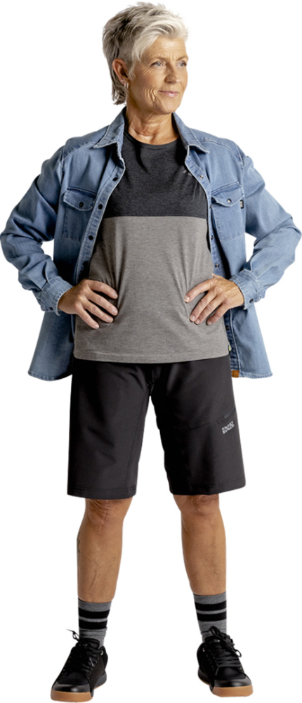 IXS Women' s Carve Digger Organic Shirt washed blue 42