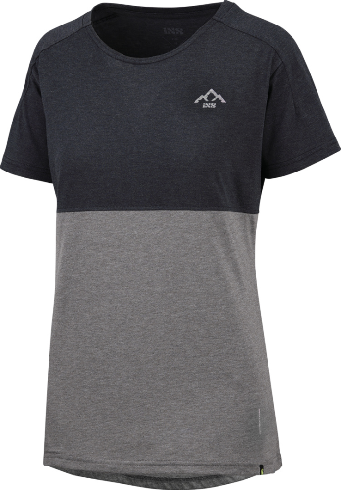 IXS Women' s Flow Mountain Tech Tee schwarz-graphite 44