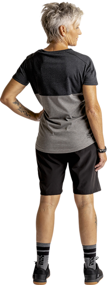 IXS Women' s Flow Mountain Tech Tee schwarz-graphite 44