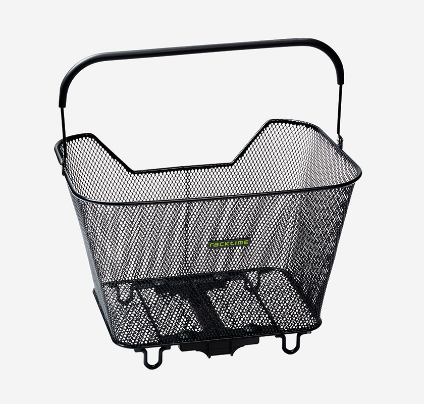 Racktime Baskit 2.0 large, 23L, schwarz - Masse 46 x 30 x 32 cm, max 10kg Zuladung, inkl. Snap-it 2.0 Adapter