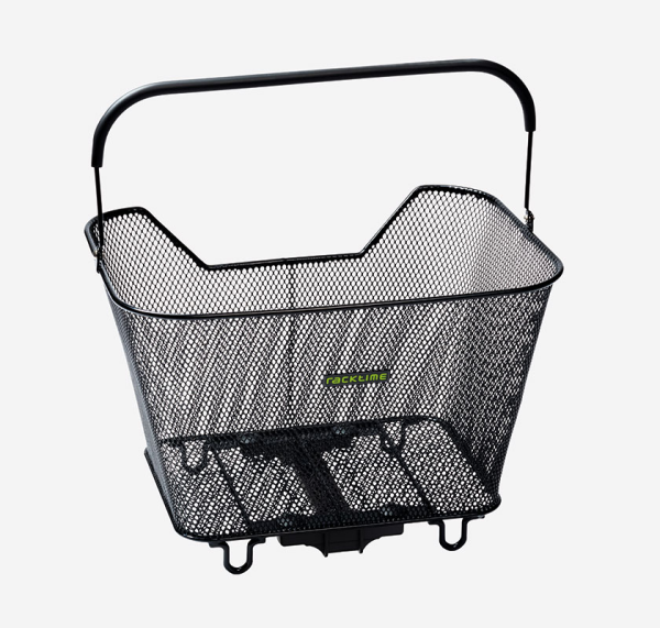 Racktime Baskit 2.0 large, 23L, schwarz - Masse 46 x 30 x 32 cm, max 10kg Zuladung, inkl. Snap-it 2.0 Adapter