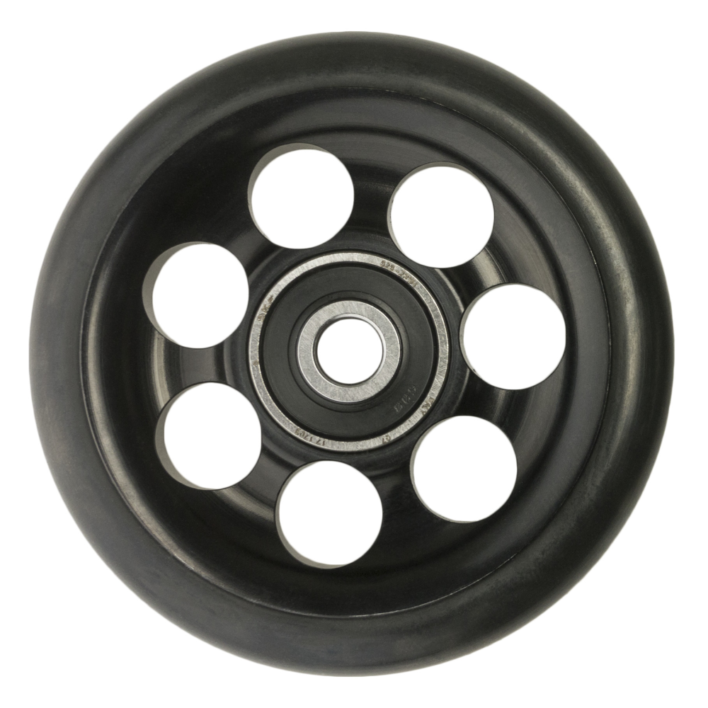 SON Faltrad-Rädchen Brompton schwarz eloxiert