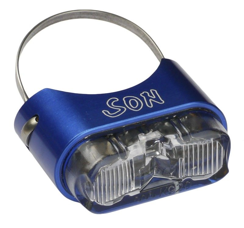 SON Rücklicht für Sattelst. blau/klar