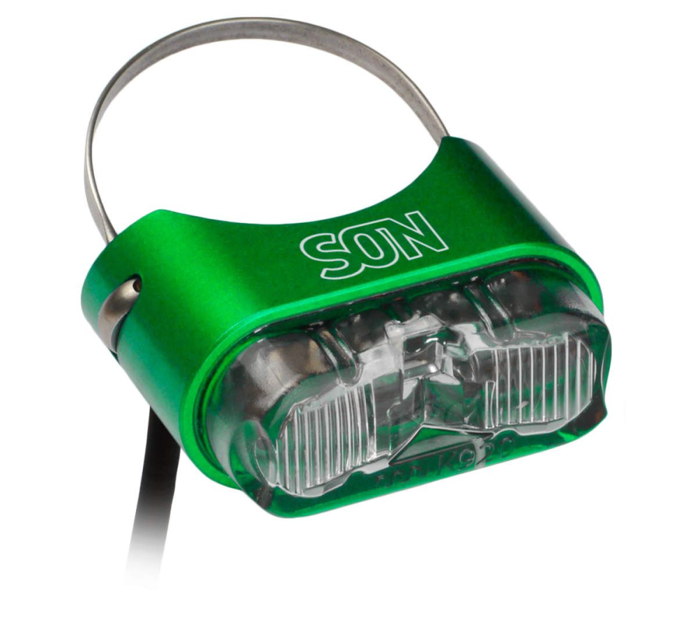 SON Rücklicht für Sattelst. hellgrün/klar