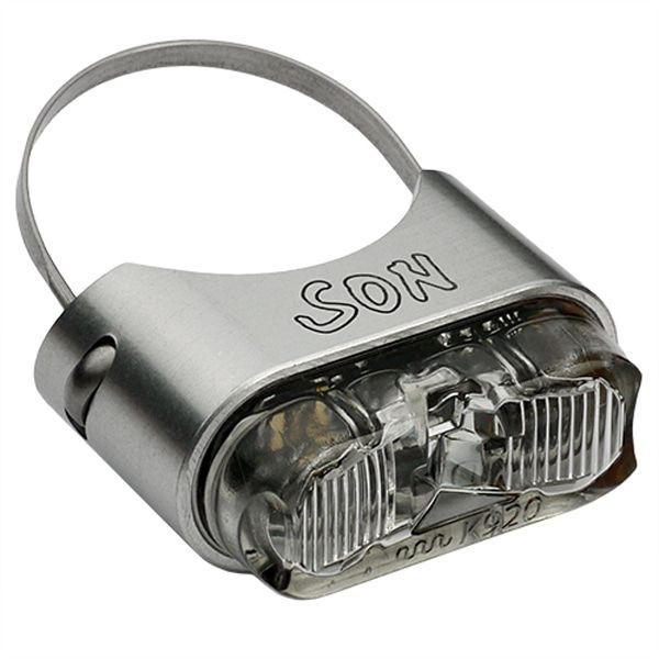 SON Rücklicht für Sattelst. silber/klar