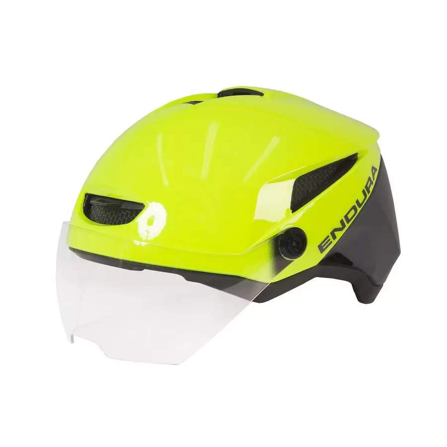 Endura Speed Pedelec Helm: Neon-Gelb - L-XL