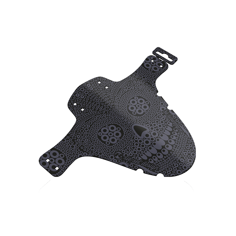 Riesel Design Spritzschutz, Schlamm:PE, Los Muertos, mit Verpackung/Kabelbinder