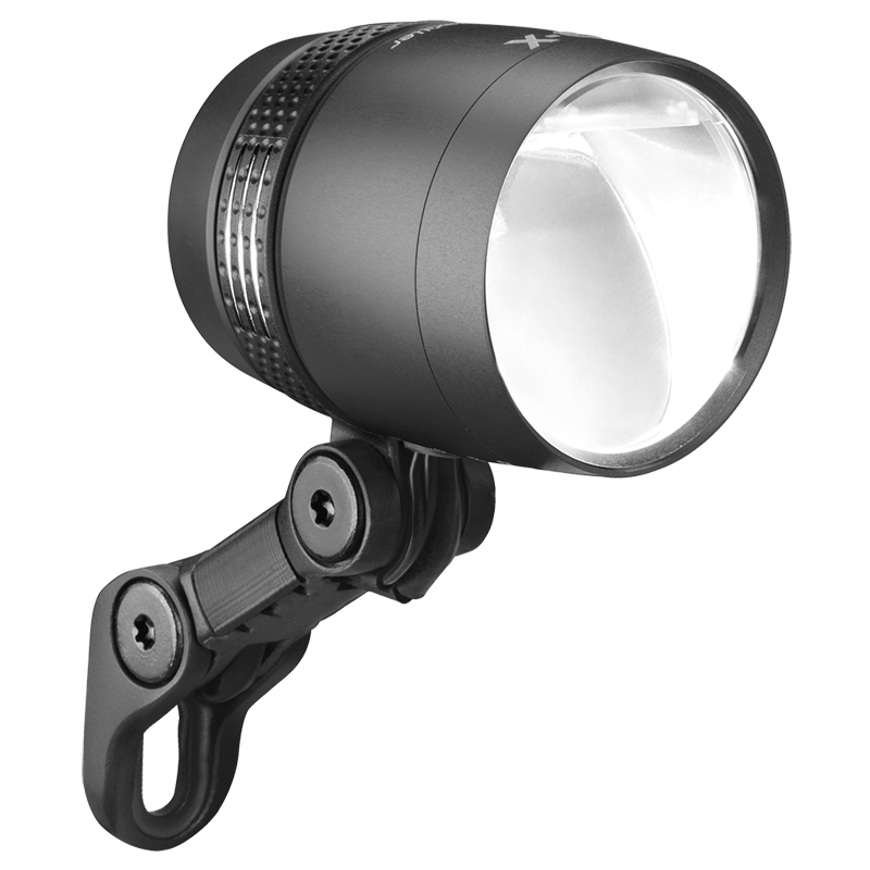 Scheinwerfer Dynamo, IQ-X 100 Lux, ALU schwarz, 164TSNDI