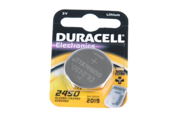Duracell Batterie CR2450 3V Lithium Knopfzelle 1er-Blister