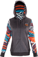 Leatt Premium Women Zip-Hoodie stripes L