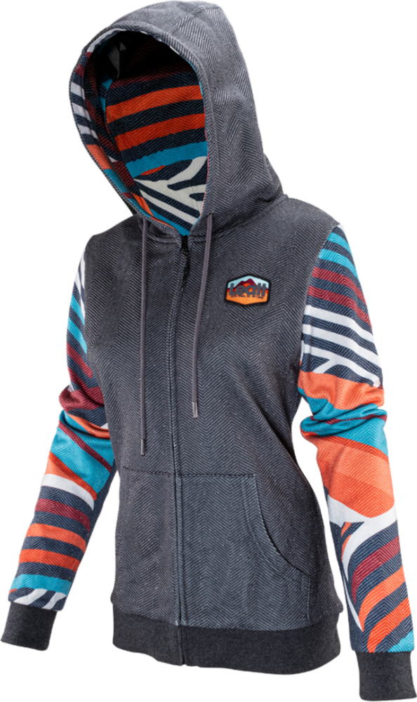 Leatt Premium Women Zip-Hoodie stripes L