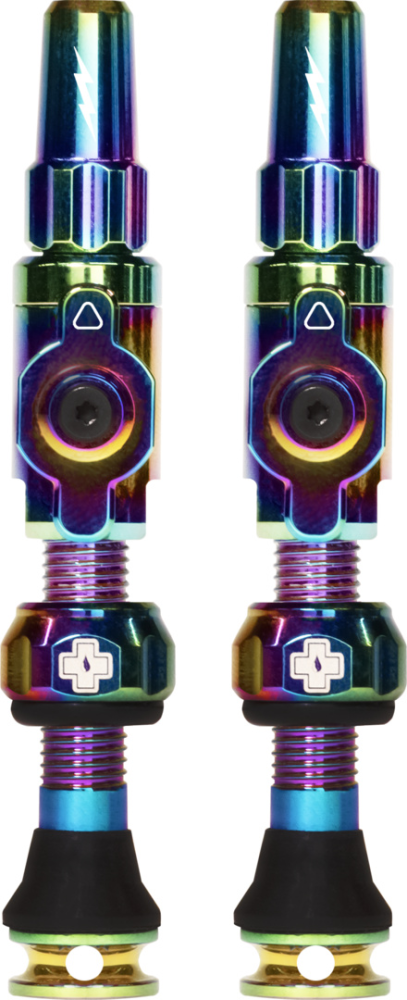 Muc-Off Schlauchlose Ventile Big Bore Lite 65mm Irisierend