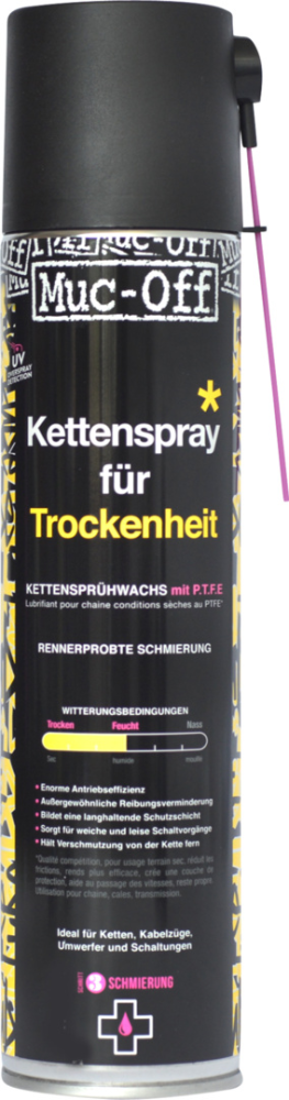 Muc-Off Bicycle Dry Weather Lube Aerosol Spray 400ml