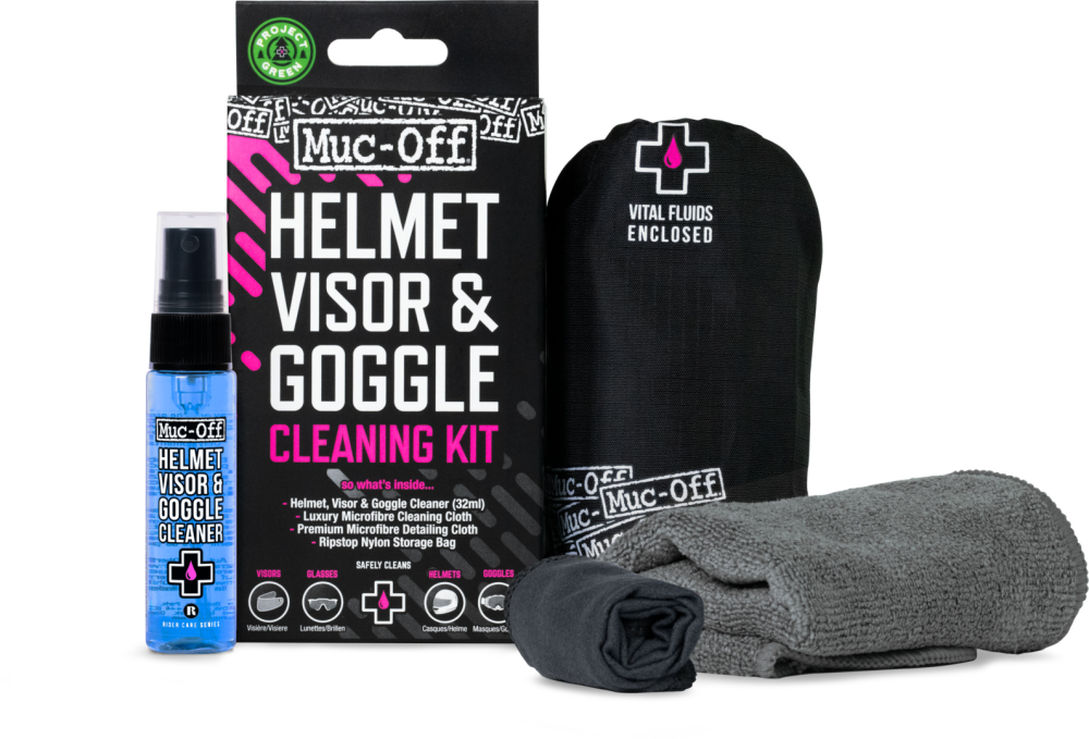 Muc-Off Visor, Lens & Goggle Cleaner Kit V2 32ml