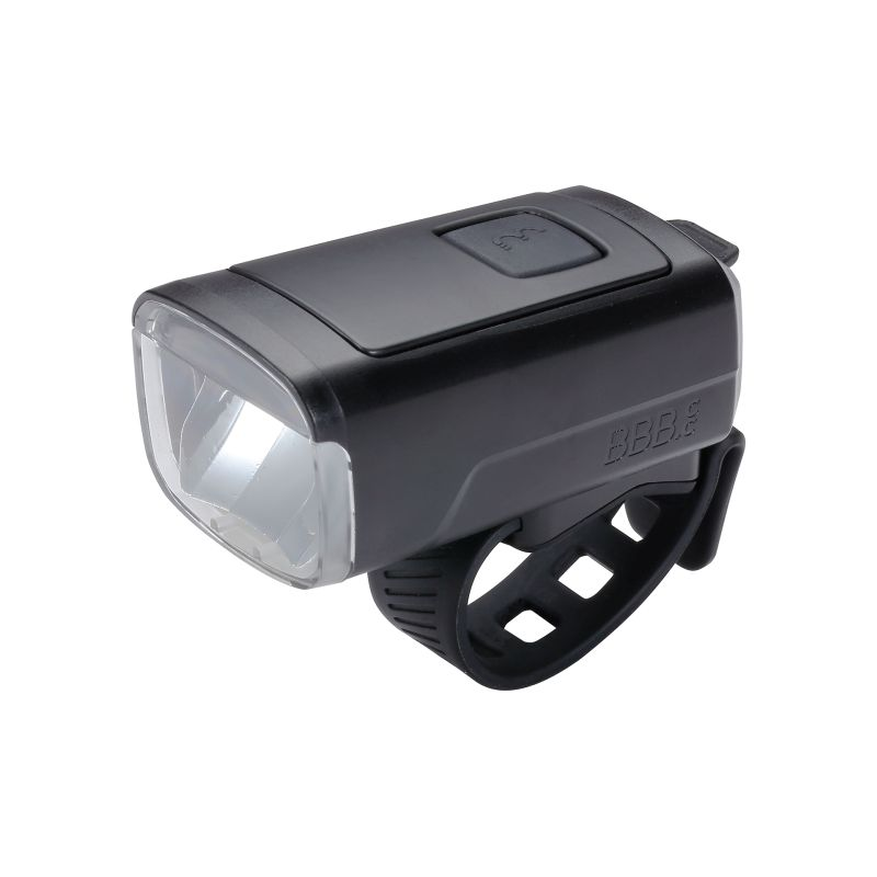 BBB Frontlicht Stud50 Strap 200 Lumen Akku 4 Modi, Schnellverschluss